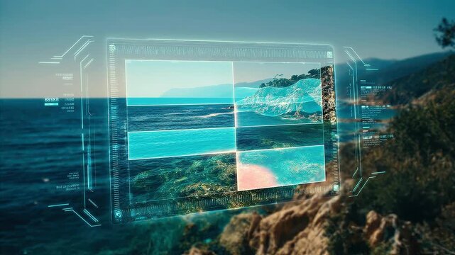 AI system isolating and recognizing high value zones through spatial segmentation and functional color differentiation.