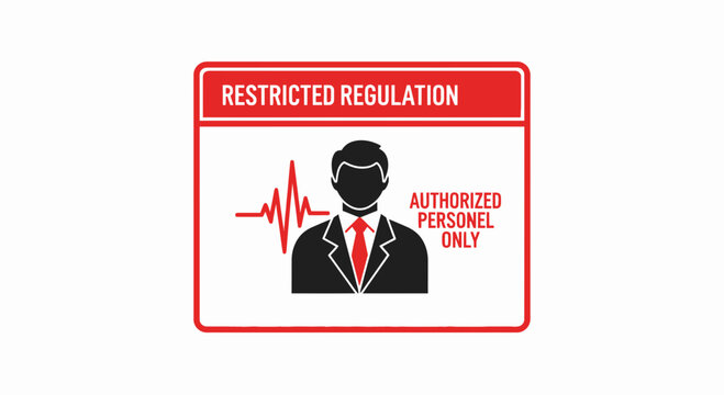 Strict Access Protocol and Limited Entry: Authorized Personnel Only Sign Visual