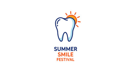 Obraz premium Summer Smile Festival, Dental Care, Sunlight, Oral Health, And Healthy Teeth Celebration