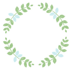 Fototapeta premium leaf wreath illustration