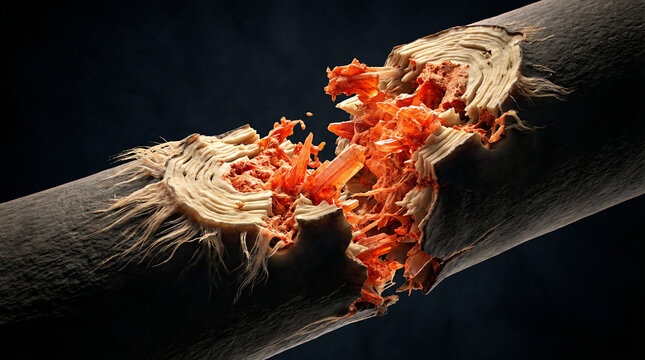 Bone Osteosarcoma Cortical Destruction Orange Tumor Medical 3D Illustration