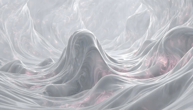 Abstract fractal background featuring light waves and smooth swirling patterns on a backdrop for a modern motion design