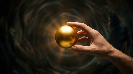 Obraz premium Golden Sphere of Destiny