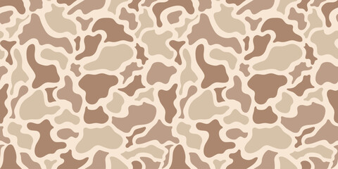Brown duck camouflage pattern. Old school hunting camo background. Digital camouflage. © Rashid