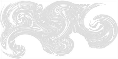 Fototapeta premium Artistic abstract composition featuring fluid marbling lines and distressed splatter texture in soft gray tones.