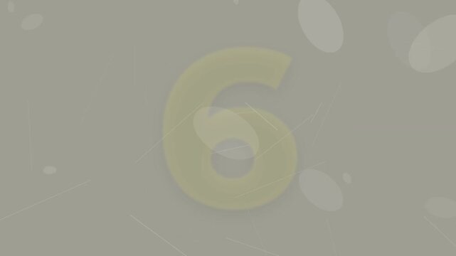 A colorful countdown timer from ten to one with yellow numbers on an abstract background