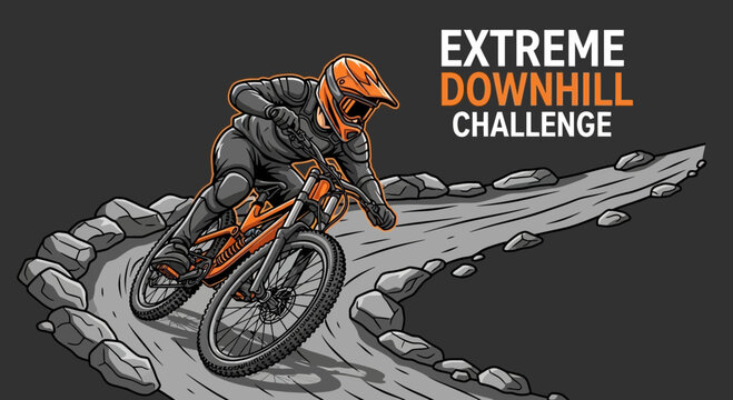 Extreme Downhill Cycling: A Thrilling Adventure in the Mountainous Landscape