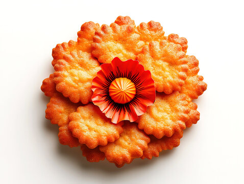 ANZAC Biscuits Crafted into a Poppy Flower for Remembrance