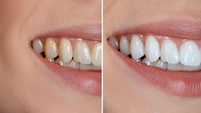 Teeth Whitening Before and After Comparison Result