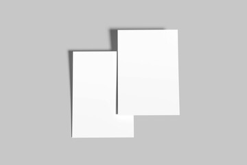Fototapeta premium A5 Landscape Brosur Mockup Your Design Here