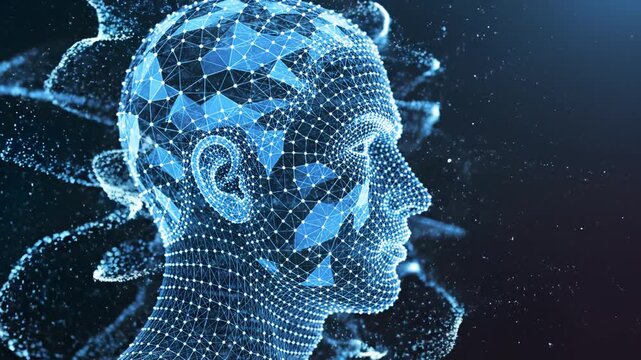 Digital human head with network connections