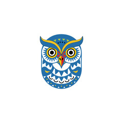 Fototapeta premium Colorful Geometric Owl Vector Illustration
