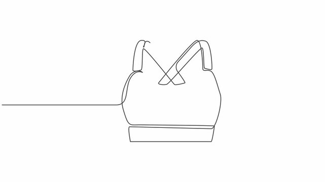 Bra Swift One Line Animation Minimal Lingerie Continuous Line Art