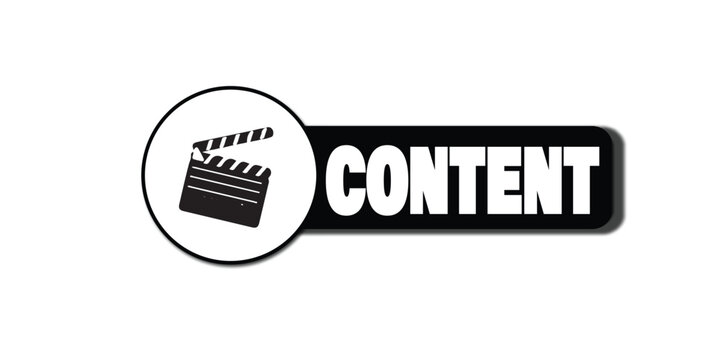 Content Button Vector, Digital Media UI Icon, Article and Blog Interface Button, Text and Media Control Design