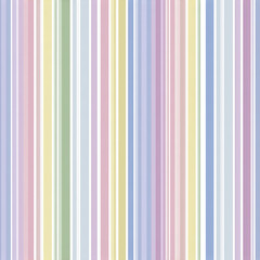 Obraz premium Pastel striped pattern with soft vertical lines in muted blue, pink, green, and beige tones creating gentle and calming surface design perfect for cottagecore style decor