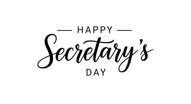 Happy secretary's day vector illustration for administrative professionals