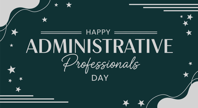 Administrative professionals day vector graphic design