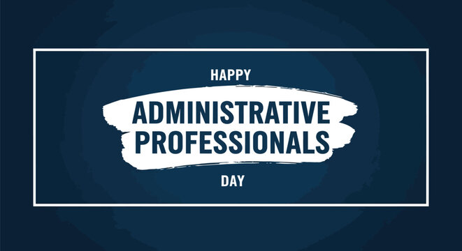 Administrative professionals day vector graphic design