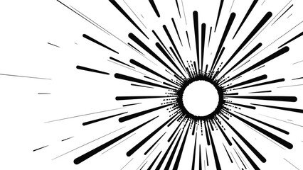 Naklejka premium Abstract black and white speed lines background provides a sense of fast motion and dynamic energy for creative design projects.