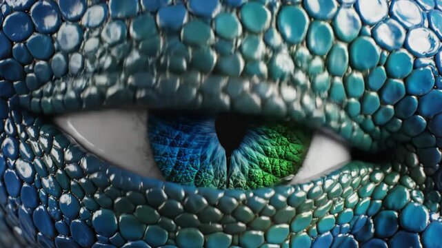 Closeup of a dragon eye