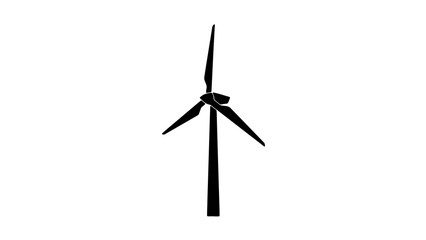 Wind turbine, renewable energy, sustainable power, eco friendly icon © Mir