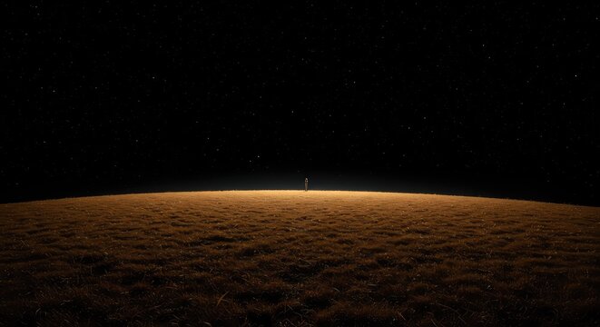 Abstract field blank. Theoretical deep space concept showing invisible gravitational forces distorting a dark, empty cosmic void, geometric, surface, dimension