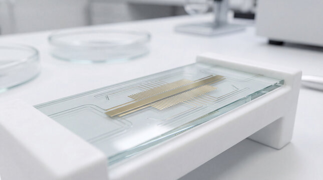 Nanoplasmic waveguide device on the table