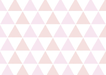 Fototapeta premium 手描きの三角形が規則正しく並んでいる背景素材（ピンク・赤）