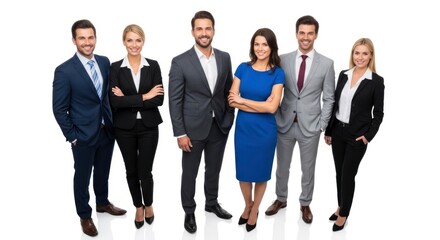 Obraz premium Diverse business team standing together.