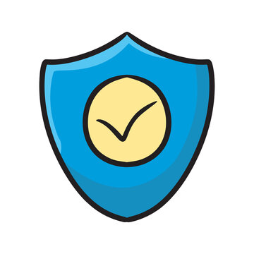 Security handdrawn icon illustration