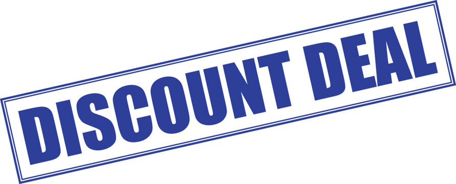 Discount Deal Stamp on White Background