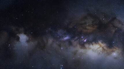 Fototapeta premium Vast star cluster panorama reveals cosmic wonder a breathtaking view of deep space beauty
