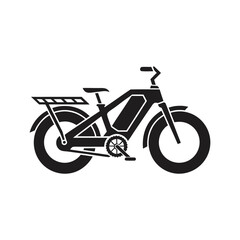 Fototapeta premium Bike Icon Set in Black Silhouette