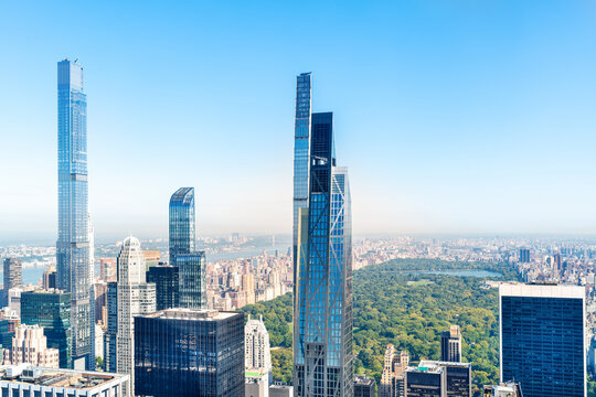 Elevated View of Central Park & Billionaires Row