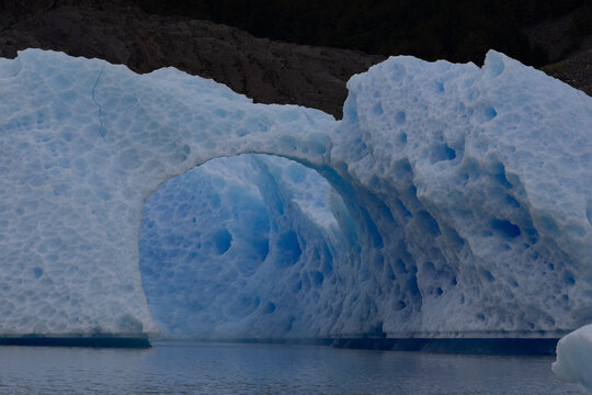 ice block close to Cerro Torre