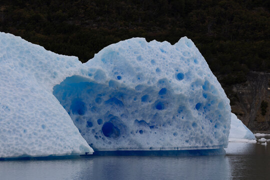 ice block close to Cerro Torre
