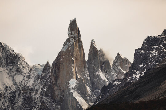 Cerro Torre Peak with snow