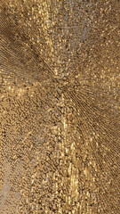 Fototapeta premium golden sunlight reflected through the broken window