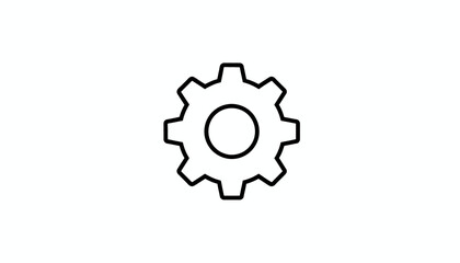 Fototapeta premium Gear Icon, Settings Symbol, Cogwheel, Mechanical Engineering, Technology Concept