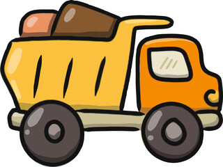Naklejka premium Adorable Dump Truck Nursery Illustration