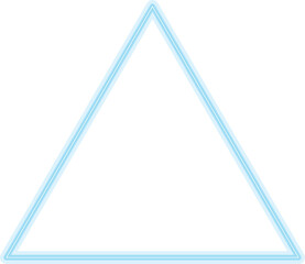 Glowing blue triangle outline © oruna