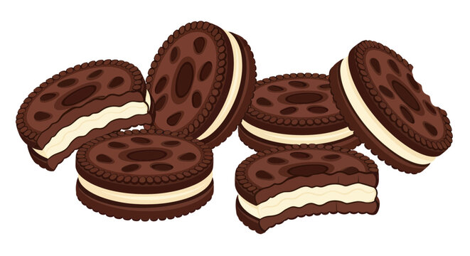 Delicious Chocolate Sandwich Cookies with Cream Filling