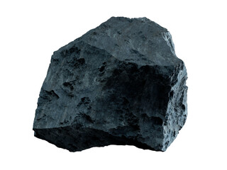 Fototapeta premium Asteroid isolated on transparent background. Cut out Meteorite 3D rendering