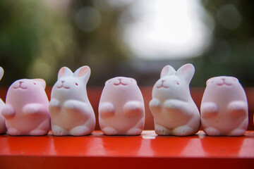 岡崎神社のうさぎ © 金田　哲郎