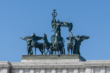 Fototapeta premium Quadriga on the Soldiers' and Sailors' Arch in Brooklyn