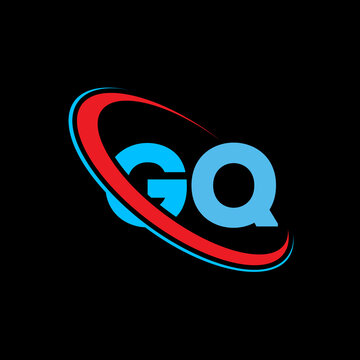 Elegant gq letter logo featuring creative circular orbit design for sophisticated brand representation. Versatile vector illustration for magazine publishing, lifestyle blogs, and design studios.