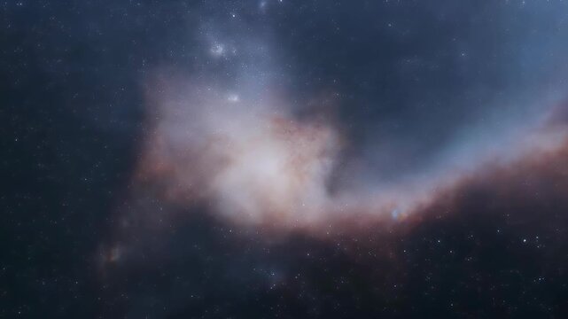 A vibrant nebula glows with ethereal light amidst a field of stars.