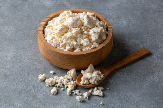 Cottage cheese is made from fresh pasteurized milk during the cheese-making process.