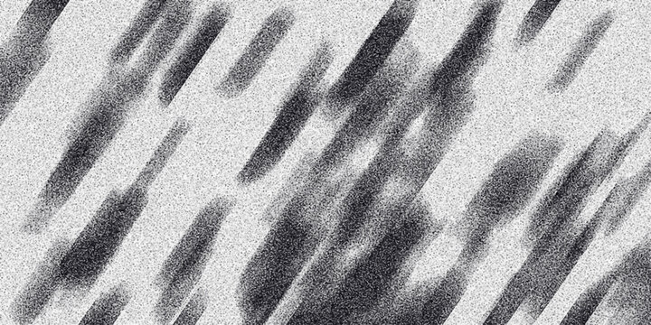 Textured monochrome background featuring parallel diagonal streaks with soft edges and a fine speckled grain, offering a subtle yet dynamic abstract pattern for design