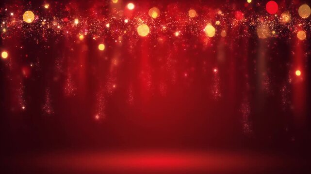 Bokeh Light Reflections on Dark Water Surface with Warm Glow and Soft Focus